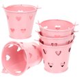 thumbnail image 3 of KAKOWELY 6 cubos pequeños de metal con asa, cubos huecos para dulces, para recuerdos de fiesta., 3 of 5