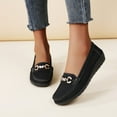 thumbnail image 3 of Dakaela Penny Loafers for Women Business Casual Walking Flats Suede Comfortable Work Slip on Shoes, 3 of 8