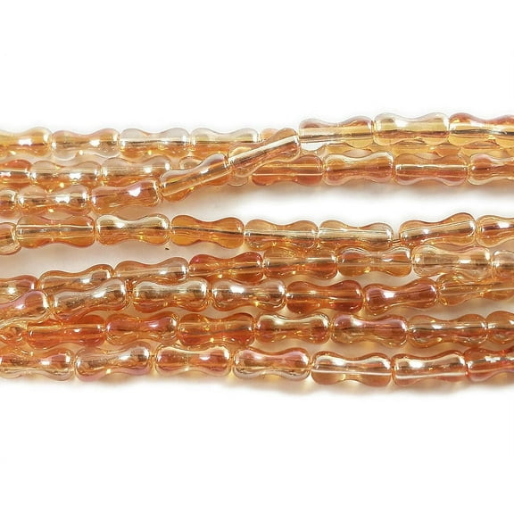 3.5x8mm Orange With Ab Hourglass Crystal Glass Beads Genuine Gemstone Natural Jewelry Making