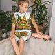 thumbnail image 4 of Balery Thanksgiving Truck Conjunto de Pijama Infantil de Manga Corta con Estampado – Ropa de Dormir de Algodón Suave-3X-Large, 4 of 6