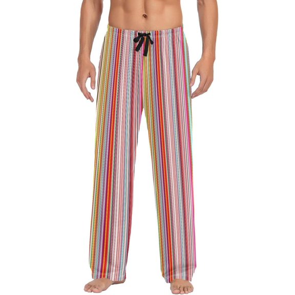 GZHJMY Mexican Serape Pajama Pants for Men, Lounge Pants Lightweight Men Pajama Bottoms with Drawstring Pockets, Christmas New Year Birthday Gifts, XX-Large