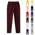 thumbnail image 1 of LIBRCLO Mens Sweatpants Open Bottom,Baggy Jogger Pants with Pocket,Wine Sweatpants Men, 1 of 6