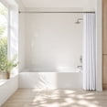 thumbnail image 6 of RBCKVXZ Solid Color PEVA Shower Curtain, Waterproof No Drill Bathroom Door Partition Curtain with 8 Hooks, Heavy Duty Multi-Use Bath Divider, 6 of 6