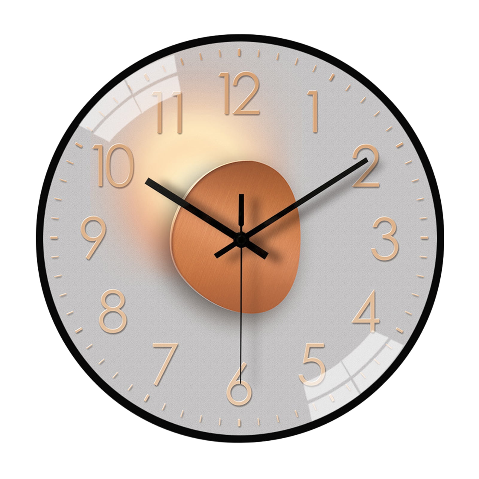 Pnellth 8 Quartz Modern Indoor Wall Clock, Silent Mechanism