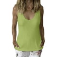 thumbnail image 6 of Basic Lace Trim Tank Tops for Women Summer Ribbed Pullovers Loose Sleeveless Going Out Casual T-Shirt, 6 of 7
