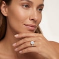 thumbnail image 4 of Rosec Jewels IGI Certified Lab Grown Diamond Engagement Ring 3 Carat - IGI Certified - E-VS1 Quality - with Jewelry Box, 18K White Gold, US 9.50, 4 of 7