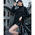 thumbnail image 5 of FITOP Women's High Waisted Running Shorts Quick Dry Athletic Casual Shorts with Zipper Pockets,Black,Size S, 5 of 6