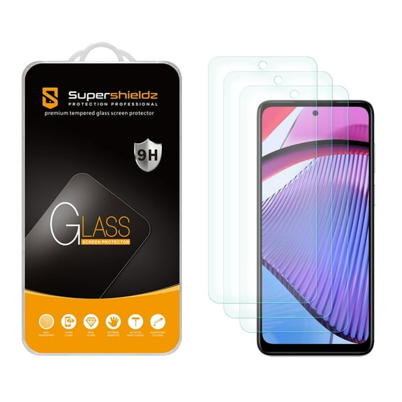 (3 Pack) Supershieldz Designed for Motorola Moto G 5G (2023) Tempered Glass Screen Protector, Anti Scratch, Bubble Free