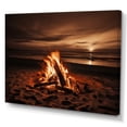 thumbnail image 2 of Designart "Sunset at the Beachside Pier I" Nautical & Beach Wall Decor, 2 of 5