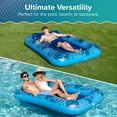 thumbnail image 3 of Tumbona inflable para broncearse para piscina, tamaño Aqua, tamaño extra grande, Blue Palms, 3 of 7