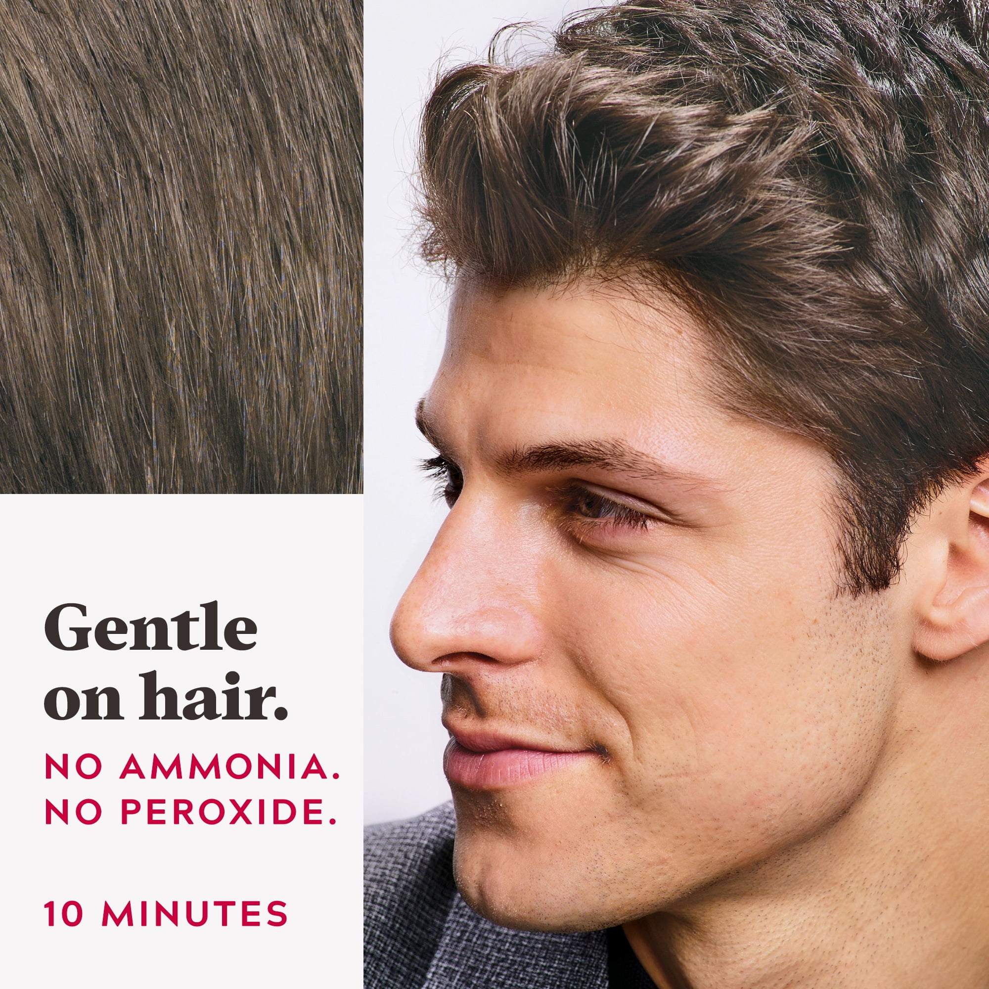 Just For Men Easy Comb-In Gray Hair Coloring, A-35 Medium Brown, Pack of 3
