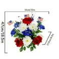 thumbnail image 2 of Patriotic Themed Floral Bouquet Arrangement for Wedding Staircase Table Centerpiece Party Photography, 2 of 6