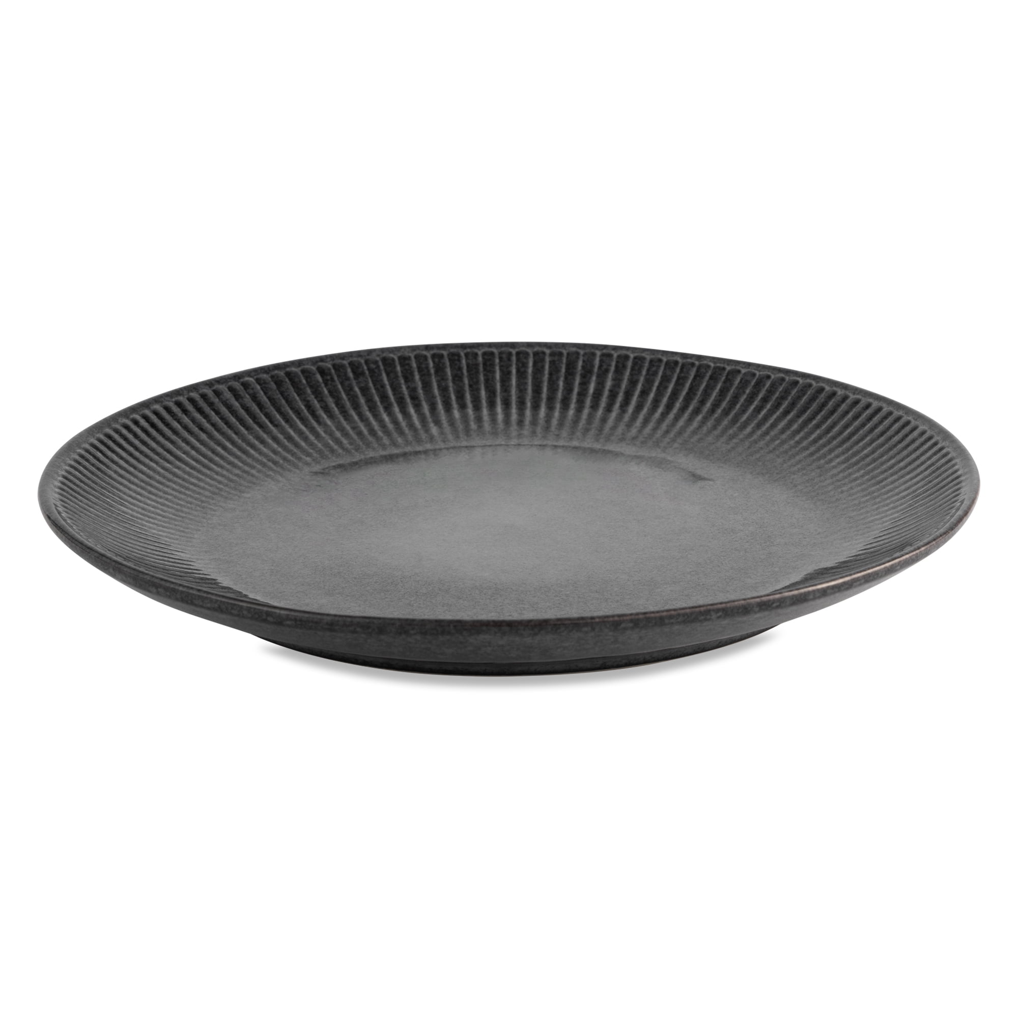 (2 pack) Better Homes & Gardens Sawyer Stoneware Gray Dinner Plate