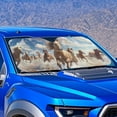 thumbnail image 2 of Yuyamidu Running Horse Car Windshield Sunshade Easy to Install Front Window Sunshade for Car Foldable Sun Blocker Visor Protector for Most Big Auto Sedan SUV, 2 of 7