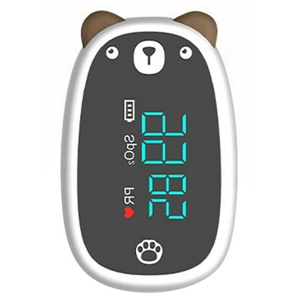 Pulsioxímetro De Dedo con batería para bebé, pulsioxímetro pediátrico SpO2 PR OLED para recién nacidos y niños