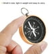 thumbnail image 4 of Brújula de bolsillo brújula de navegación deportiva de supervivencia con anillo de llavero blanco amarillo, 4 of 6