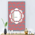 thumbnail image 3 of DESIGN ART Designart 'Pink and Blue Lines' Mid-Century Mirror - Large Printed Wall Mirror 23.7in.x31.5in., 3 of 5