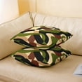 thumbnail image 4 of Kids Stripes Reversible Throw Pillow Covers 20 x 20-Inch Brown Black Green Square Cushion Covers Set of 4 for Decor Abstract Geometric Pillow Covers Home Decor Women Men Modern Striped Art, 4 of 6