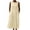 Yellow, variant on Women's Summer Dresses Sleeveless Round Neck Eyelet Embroidered A-Line Maxi Dress Breathable Vacation Boho Resort Sundress White S