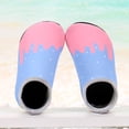 thumbnail image 2 of VeFlora Kids Water Shoes, Girls Cute Ice Cream Print Quick-Dry Swim Shoes, Non- Barefoot Aqua Socks for Beach, Pool, and Outdoor Activities(BU1/2-2.5Yeras), 2 of 6