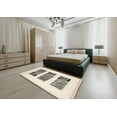 thumbnail image 5 of Ahgly Company Machine Washable Indoor Rectangle Contemporary Wheat Beige Area Rugs, 2' x 5', 5 of 7