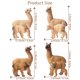 thumbnail image 5 of Figuras de alpaca Toymany, de plástico realista, 8 unidades, para niños, 5 of 9