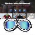 thumbnail image 2 of Retro Motorcycle Scooter Goggles Helmet Motocross Glasses Eyewear Vintage Windproof Biker Scooter Helmet Cycling Ski Sunglasses, 2 of 4