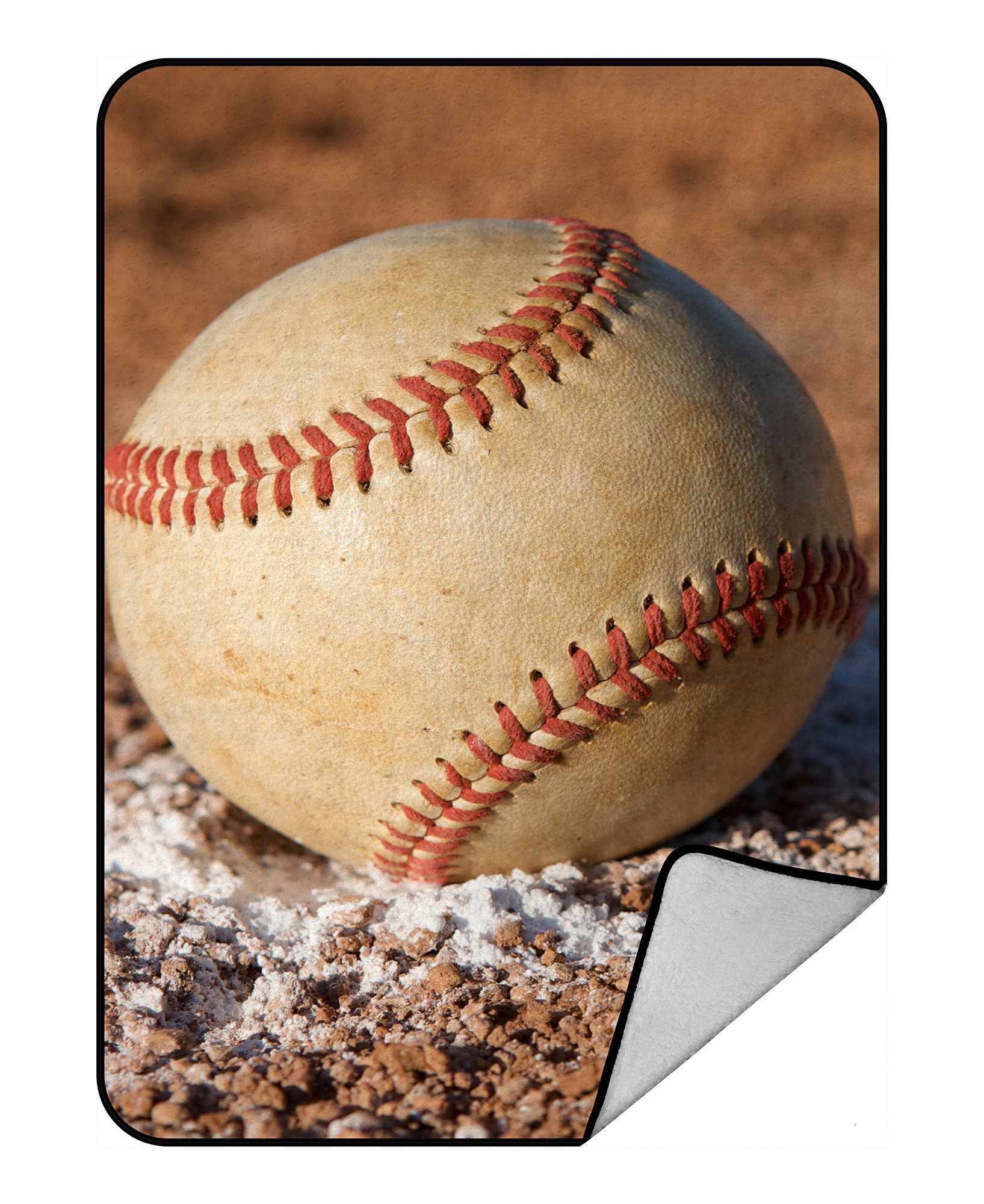 ECZJNT Baseball on the field Throw Blanket Fleece Blankets Plush