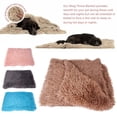 thumbnail image 1 of Flmtop Hiver Chien Chiot Chats Doux Lit de Couchage Tapis Moelleux Coussin Couverture Matelas Rose Rouge, 1 of 9