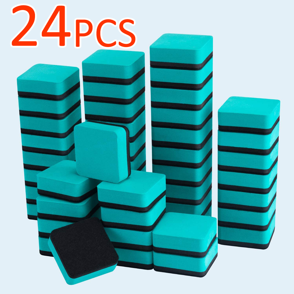 OBOSOE Dry Erase Erasers, 24 Pack Whiteboard Dry Eraser