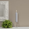 thumbnail image 2 of ROOT Unscented Grecian Collenettes Taper Candles, 7-Inch Tall, Box of 4, Platinum, 2 of 2