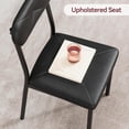 thumbnail image 3 of 3-Piece Dining Table Set for 2, Small Square Table with Upholstered Chairs for Apartments, 3 of 8