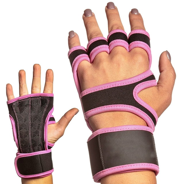 Thinsony 2 Pcs/ensemble Gants de Musculation Durables pour Gym Gants de Gym Confortables Légers Rose m 1ensemble