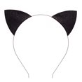 thumbnail image 1 of 3 Oreilles De Chat Paillettes Or Argent Noir Bandeau Bandeau De Cheveux Boucle Pour La Fte Et L'usage Quotidien Noir Et Argent, 1 of 5