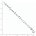 thumbnail image 2 of 925 Sterling Silver 9 Inch Link Anklet Chain, 2 of 6