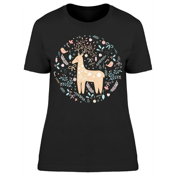Christmas Decorations Deer T-Shirt Women -Image by Shutterstock, Female x-Large