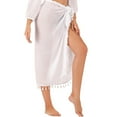 thumbnail image 2 of Daznico Women Swimsuit Cover Up Summer Solid Beach Wrap Skirt Swimwear Bikini Cover Up Skirt Beach Towel,One Size, 2 of 5