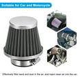 thumbnail image 7 of Uxcell 38mm Motorcycle Air Filter, Metal Mini Bike Air Cleaner Part, Silver 2 Pcs, 7 of 7