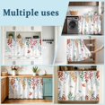 thumbnail image 6 of Colorful Leaves Fall Sink Skirt for Bathroom, Self-Adhesive Under Sink Curtain, Autumn Botanical Thanksgiving Hide Pipes & Storage Fabric Cabinet Skirt Cover for Kitchen Laundry 32"x55", 6 of 8