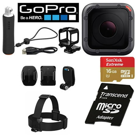 Micro Innovations Usb Camera - GoPro Hero5 Session CHDCA-501 Action Camera Bundle - 10.0 Megapixel - 4K - 16 GB microSD - USB - Black