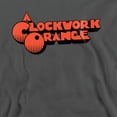 thumbnail image 2 of A Clockwork Orange Logo Unisex Adult Crewneck Sweatshirt (Small) Charcoal, 2 of 5