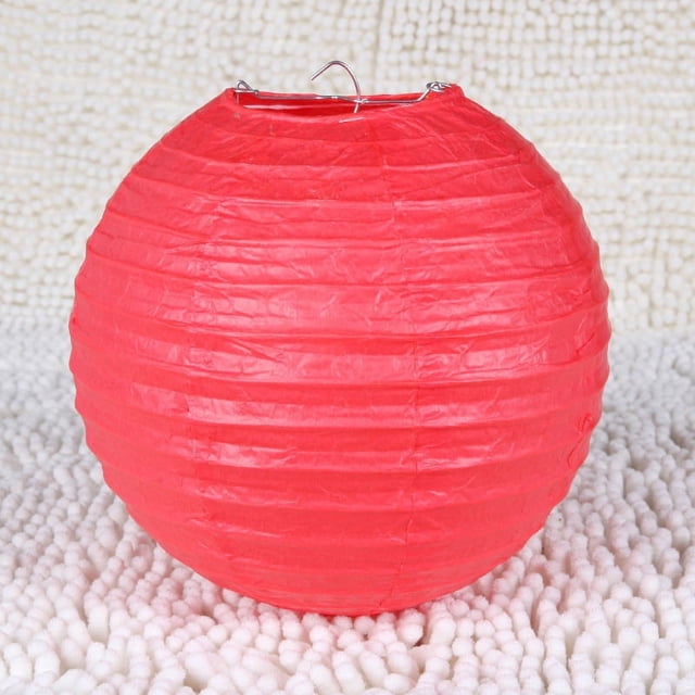 Nvzi Faroles de papel decorativos, faroles de papel colgantes, faroles para interiores y exteriores para lámparas de hogar, fiestas, decoración de eventos (rojo, 6 piezas)