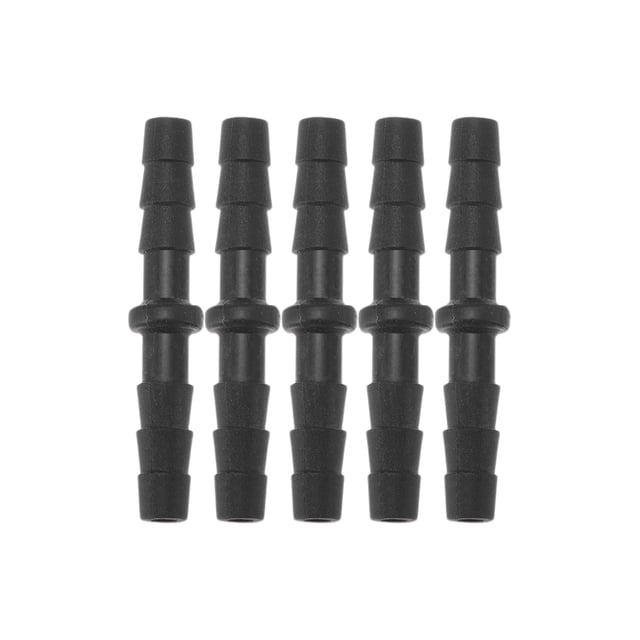 Conector de Tubería en Forma de I de Plástico de Bargains Únicos 0.16" 5 Pcs