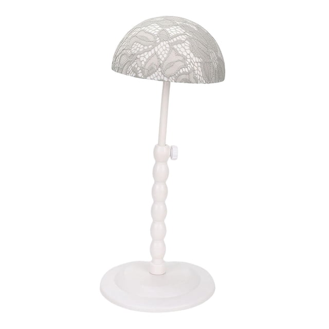 Soporte para Cabeza de Peluca, Expositor de Sombreros, Antideslizante, Resistente, Altura Ajustable, para Peinado, Bricolaje Y Formación en Peluquería Gris