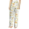 thumbnail image 3 of Pajama Pants Women, Cartoon Cute Rabbit Tiger Sweatpants Soft Sleep Lounge Pants, Casual PJ Bottoms Pants with Pockets, 3 of 5