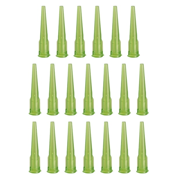 Aguja de llenado dispensadora cónica sin punta 14ga X 1.26" Oliva 20 Pcs