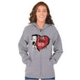 thumbnail image 5 of Betty Boop Sass Queen Cartoon Zip Hoodie Sweatshirt Women Brisco Brands X, 5 of 6