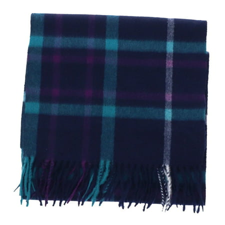 Isaac Mizrahi 2-Ply Cashmere Woven Plaid Scarf (Best Cashmere Scarf Brands)