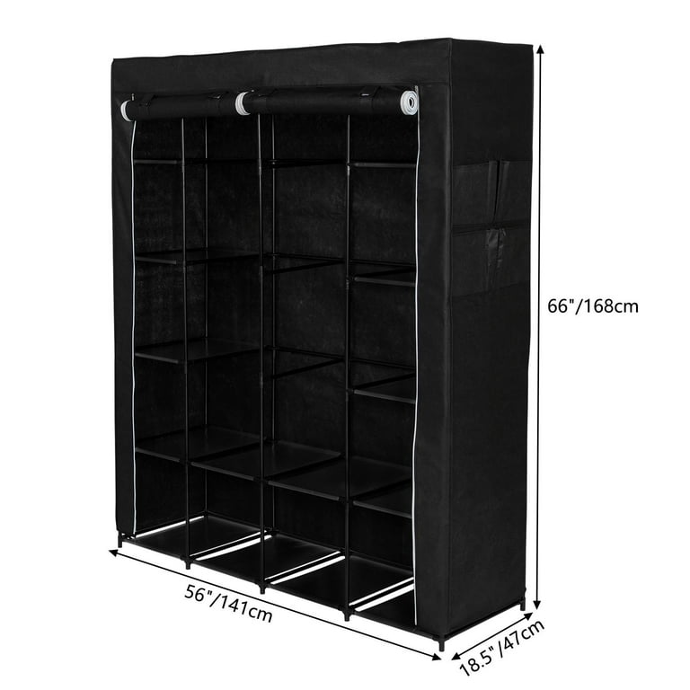 Ktaxon Large Wardrobe Clothes Organizer, Non-Woven Fabric Portable