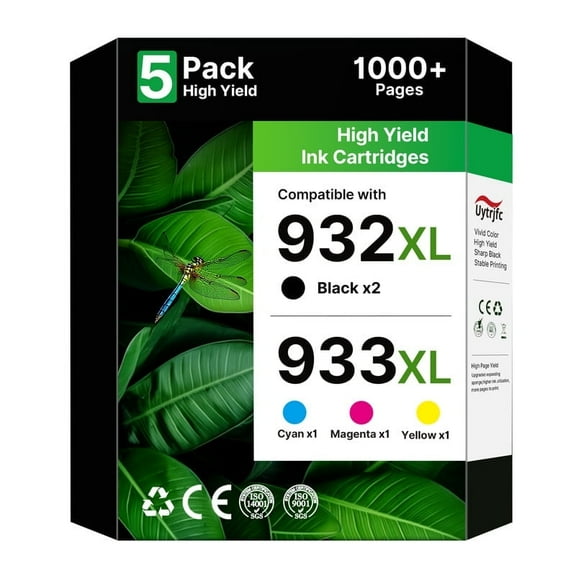 932XL 933XL Ink Cartridges to use with Officejet 6100 6600 6700 7110 7510 7610 7612 7620